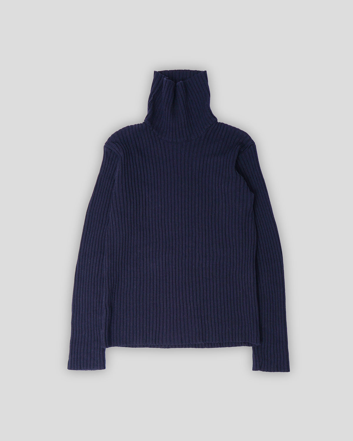 Turtleneck Rib Knitted Sweater
