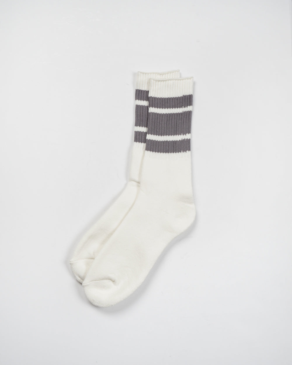 Striped Skater Socks / Gray