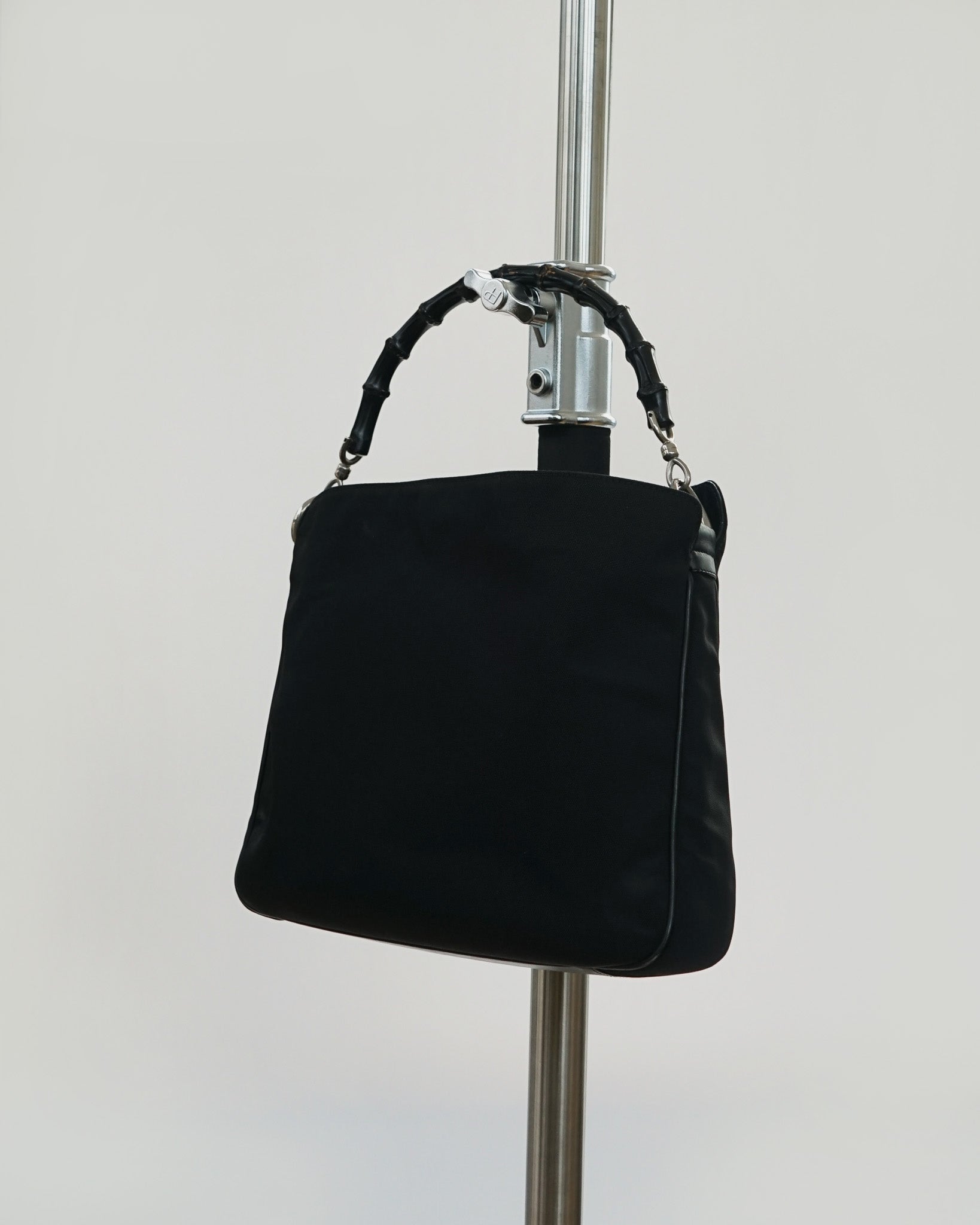 Black Bag w/ Bamboo Handle – Front General Store Black Bag w/ Bamboo Handle – Front General Store