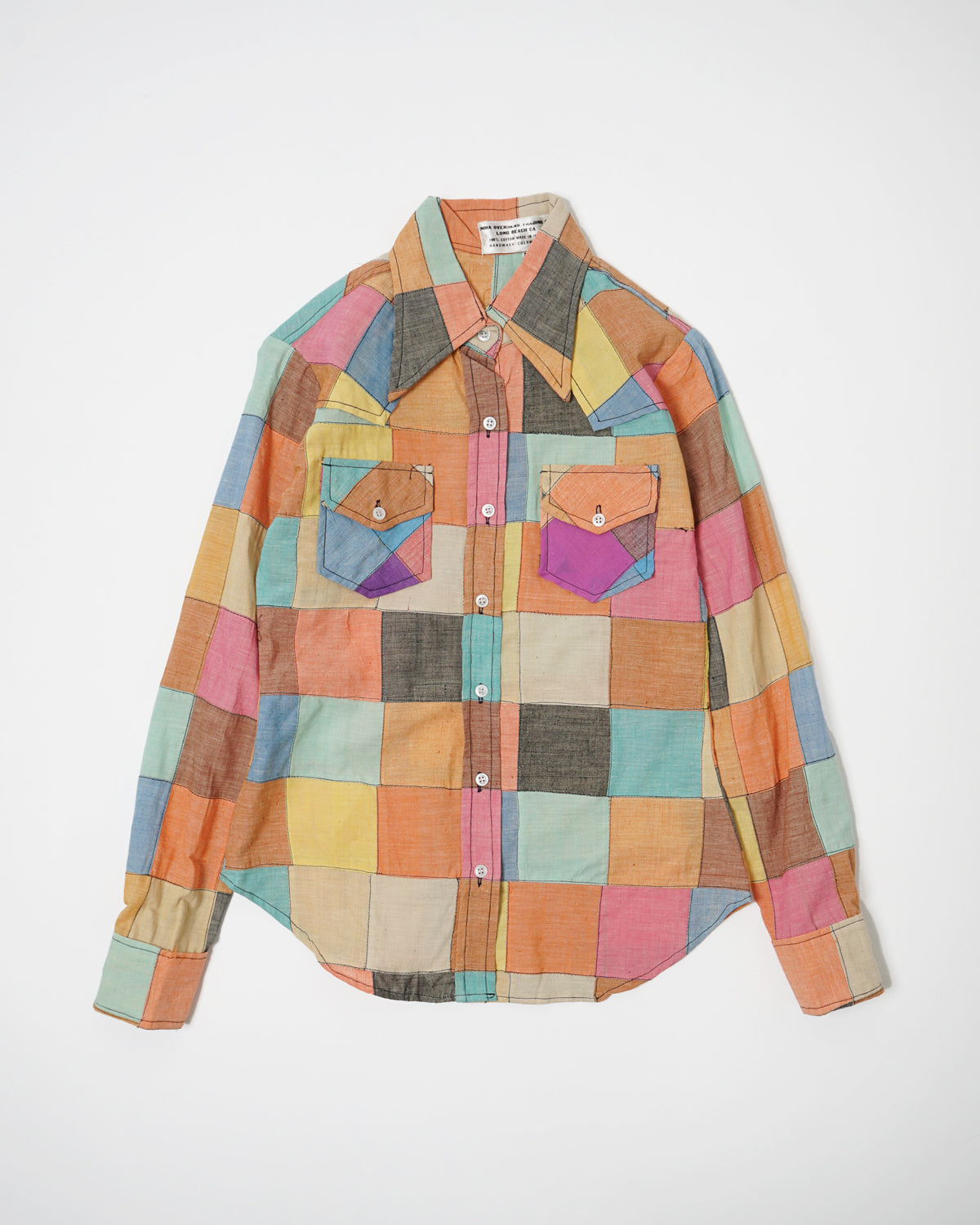 1970's Indian Madras Patchwork Shirts