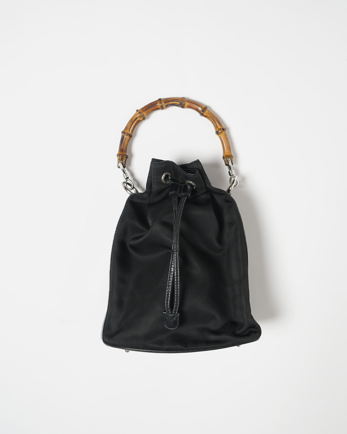 Gucci Bamboo Handle Pouch Hand Bag