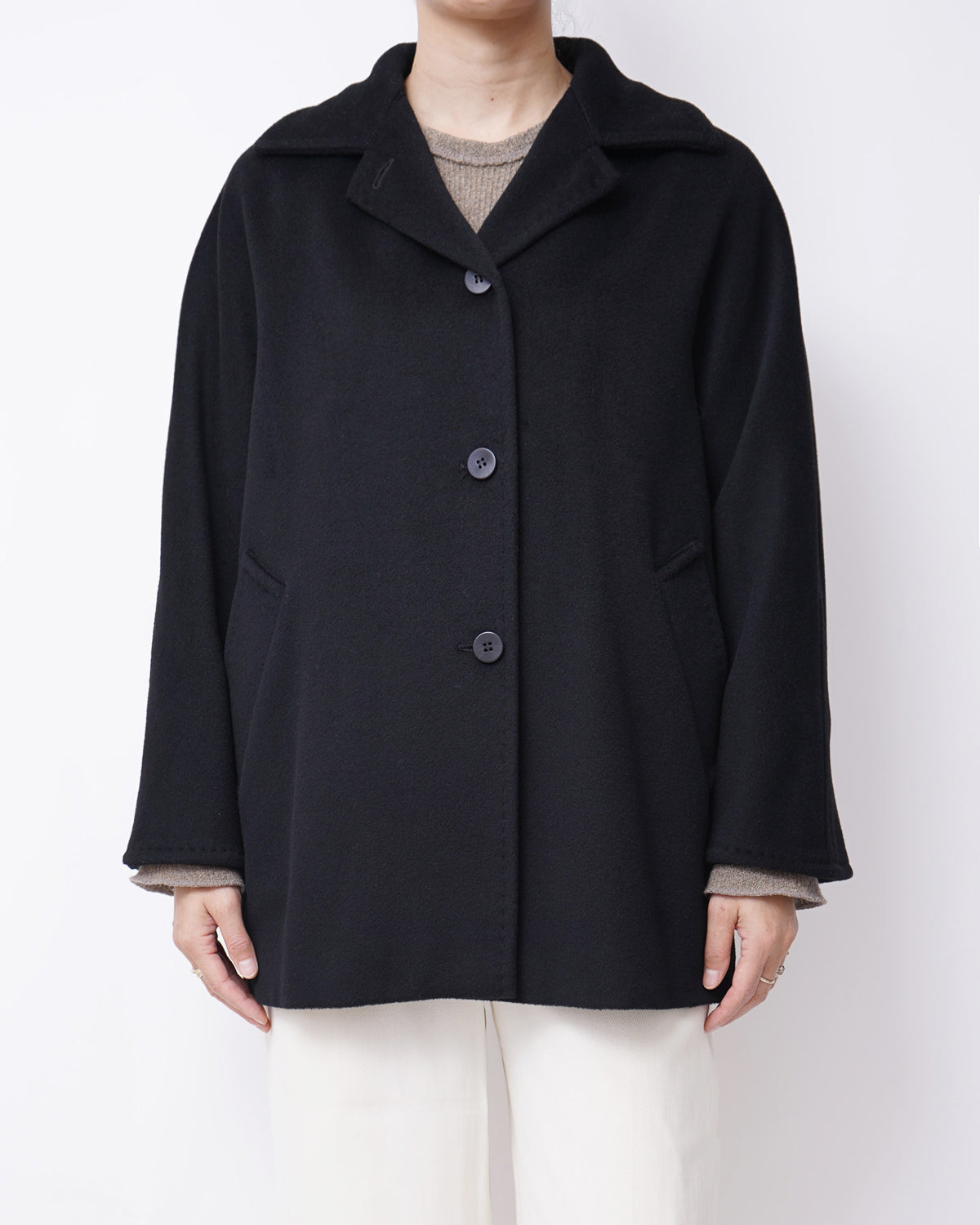 Wool / Cashmere Half Coat