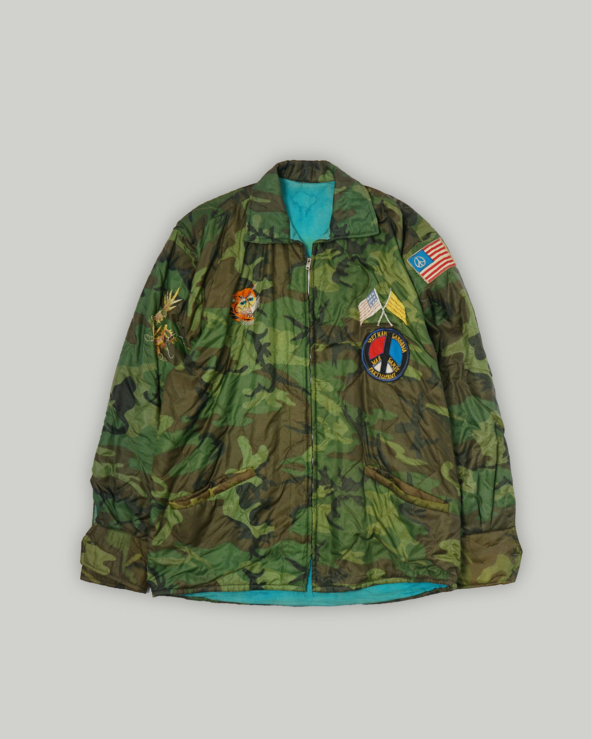 1970's US Army Embroidered Quilting Jacket