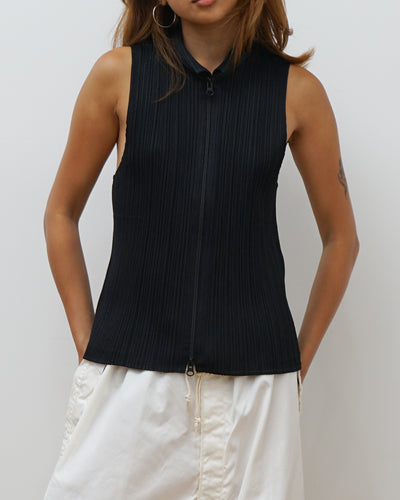 Pleats Please N/S Zip-up Top