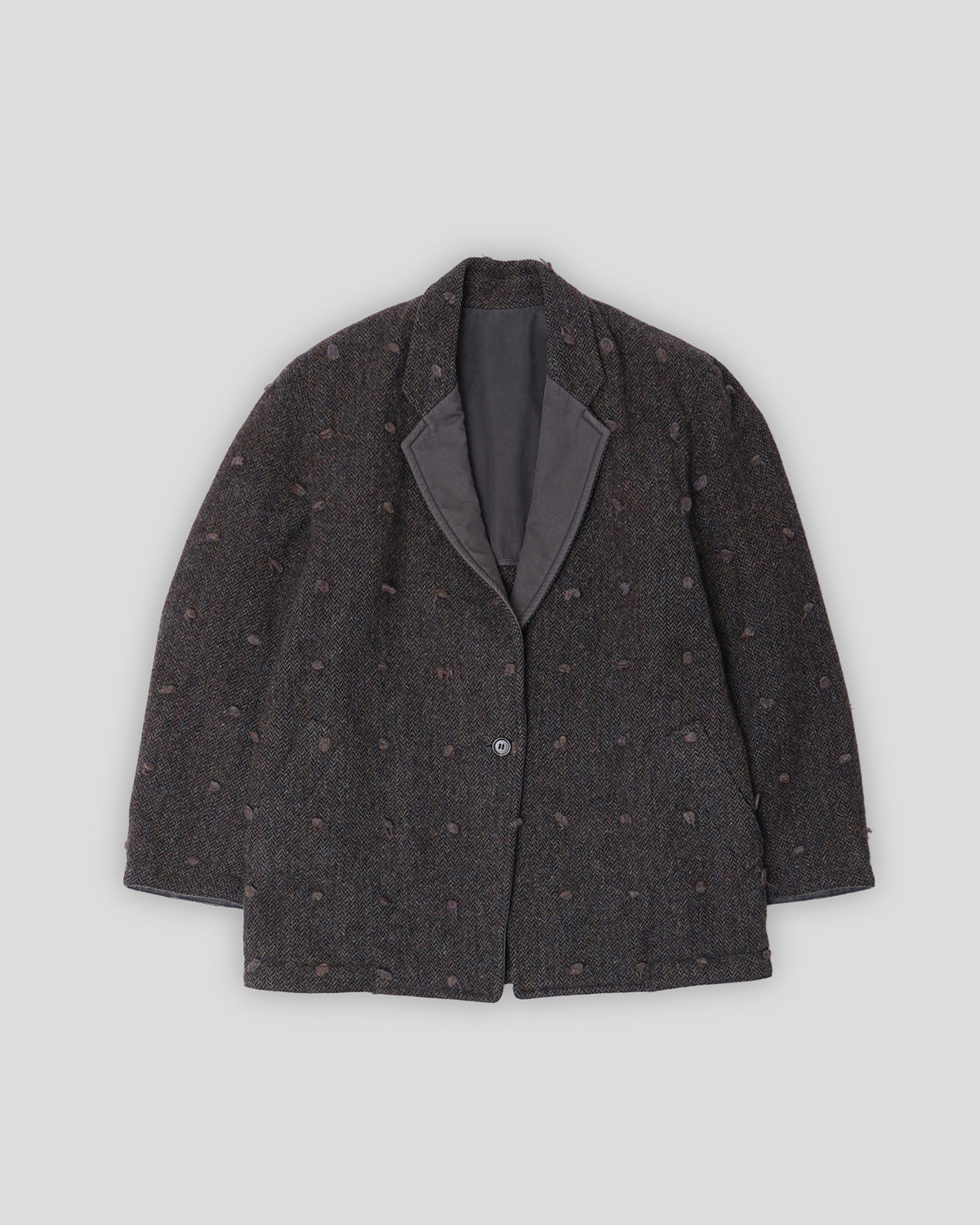Reversible Tweed Tailored Jacket