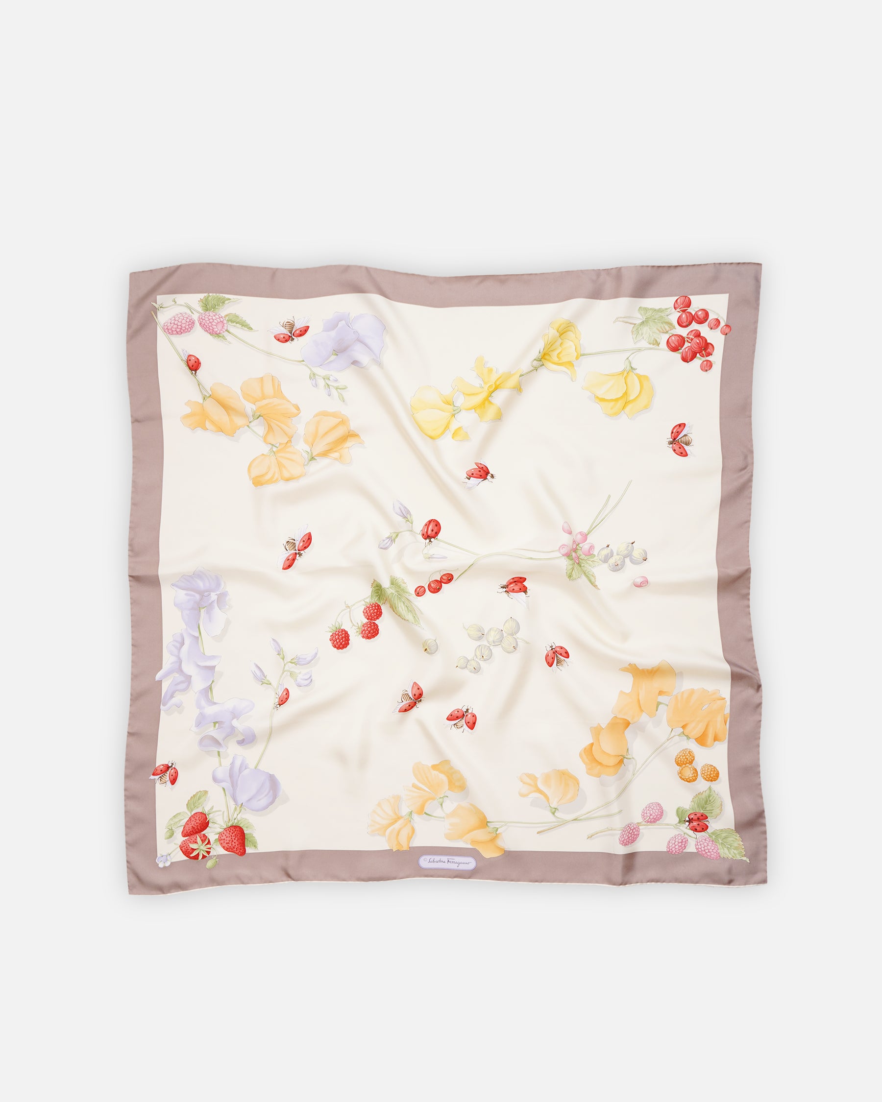 Salvatore Ferragamo Silk Scarf Made in Italy – Front General Store