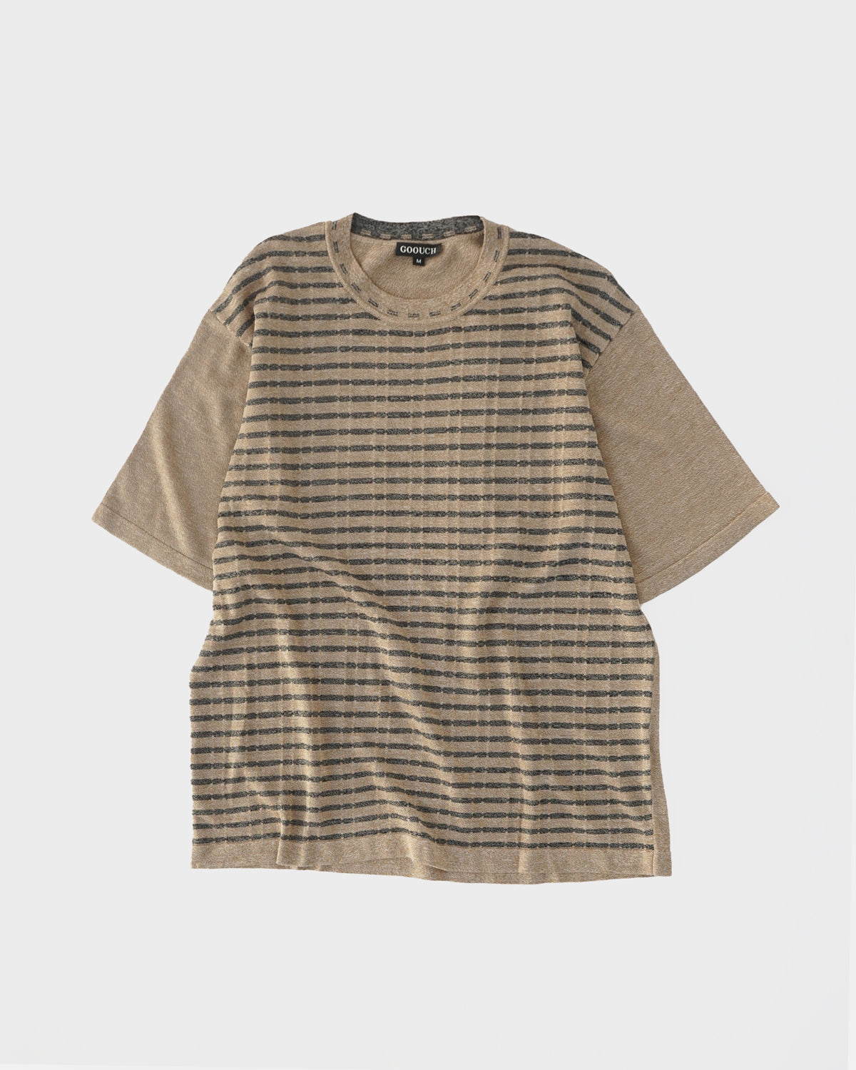 Striped Crewneck S/S / Beige