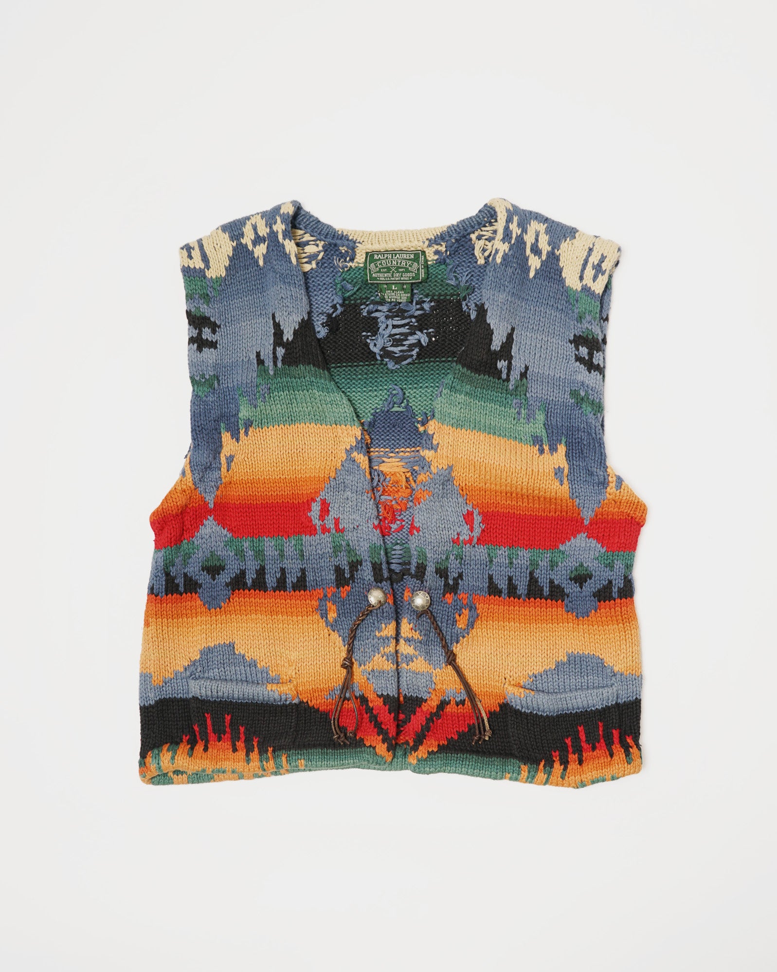 Polo Country Ralph Lauren - Native Patterned Hand-Knit Vest