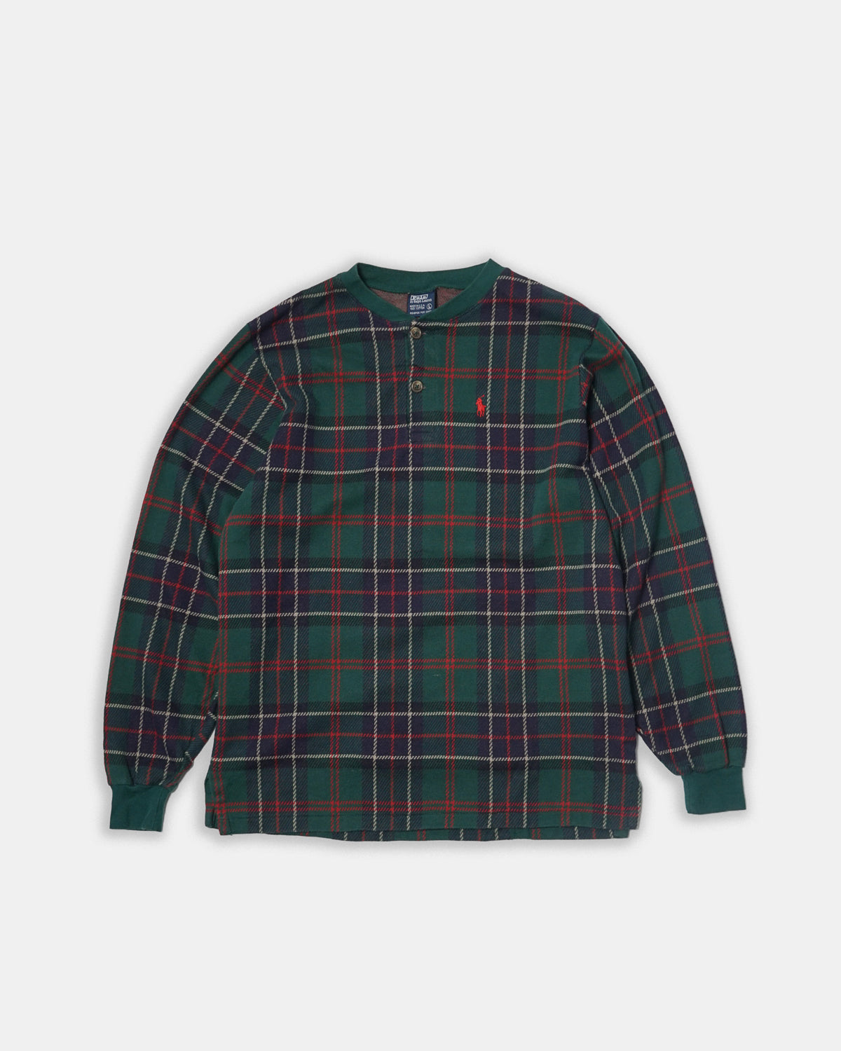 トップス 90s Ralph Lauren henry neck cutsew tee Polo Henry Neck L/S – Front General Store