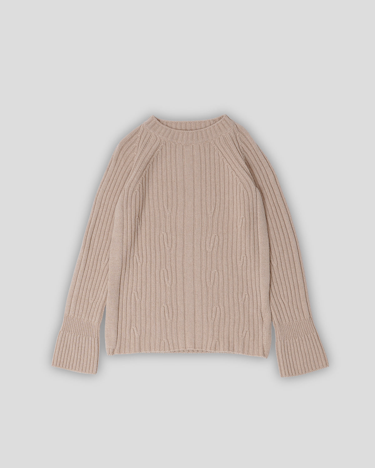 Camelhair Rib Knitted Sweater