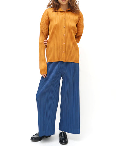 Pleats Please Blue Wide Pants