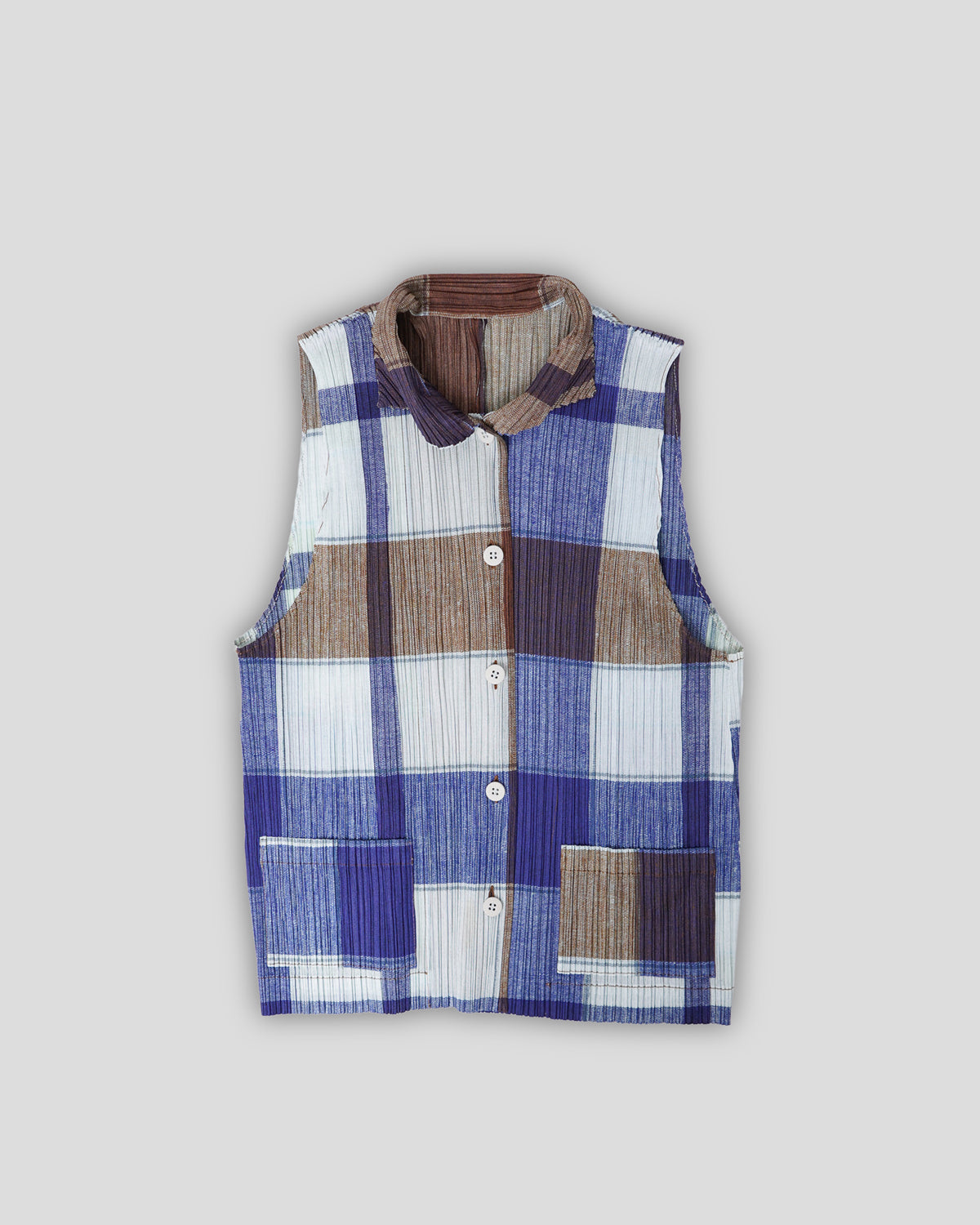 Pleats Please N/S Plaid Shirt