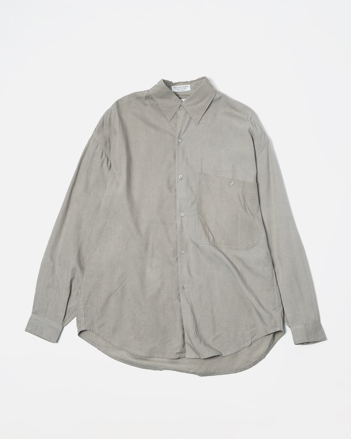 Pigment Dye Rayon Shirt / Beige