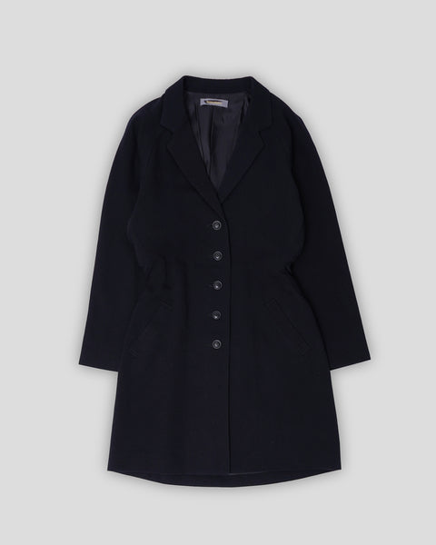 cucuri makiage wool coat ブラック Black Wool Coat – Front General Store