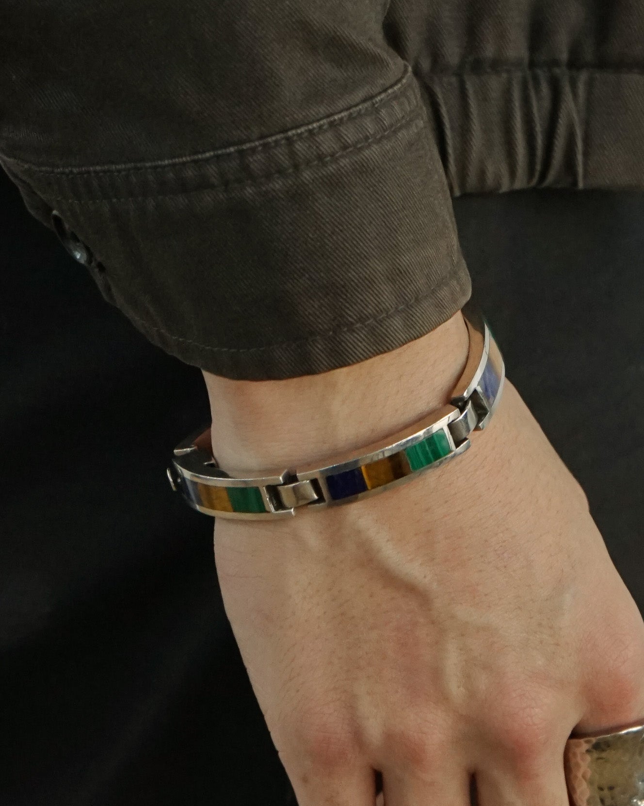 Silver Bracelet w/ Multi Stones