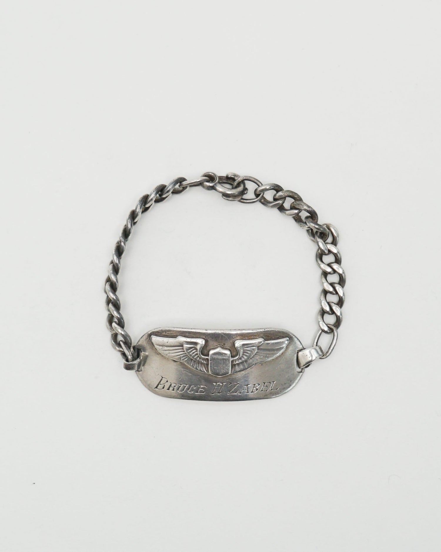 Silver US Army Air Force ID Chain Bracelet – Front General Store
