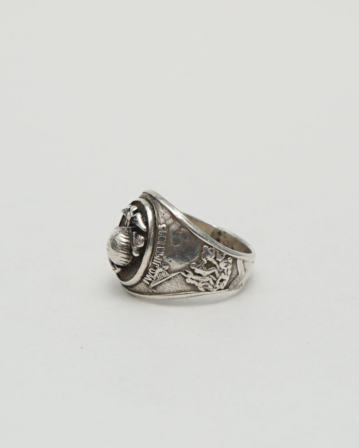 Silver US Marine Corps Military Ring / Size:12.5 – Front General Store