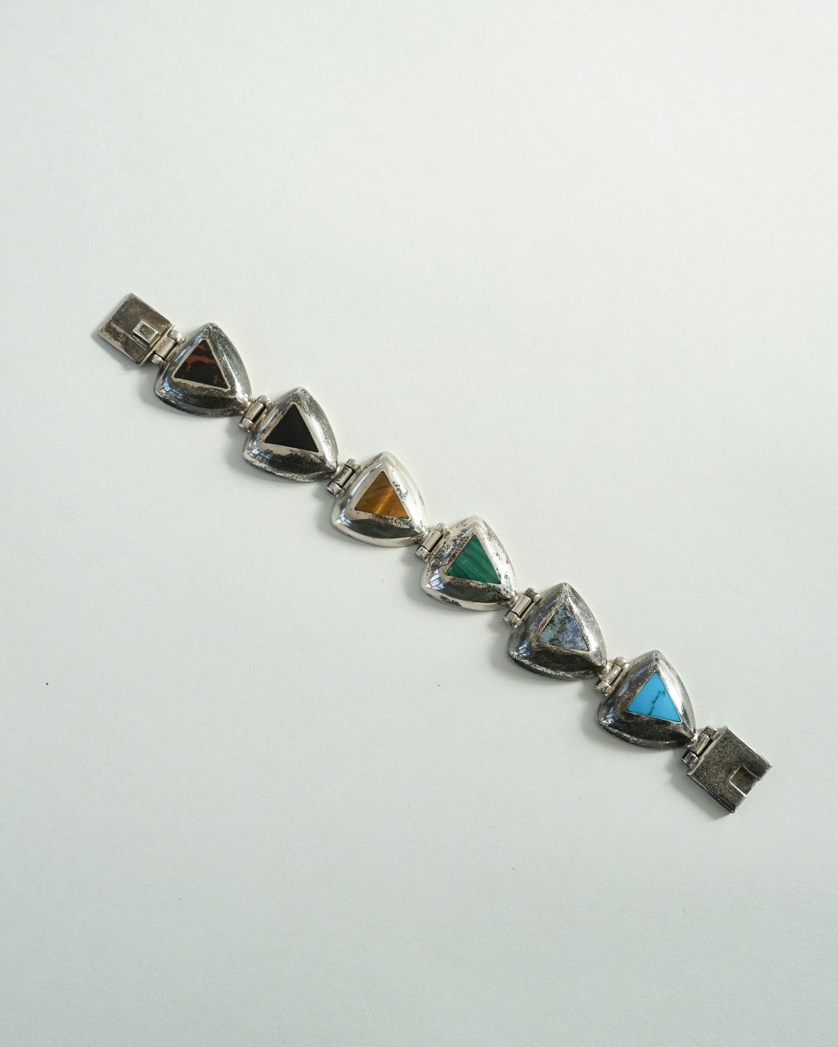 Silver Bracelet w/ Multi Stones