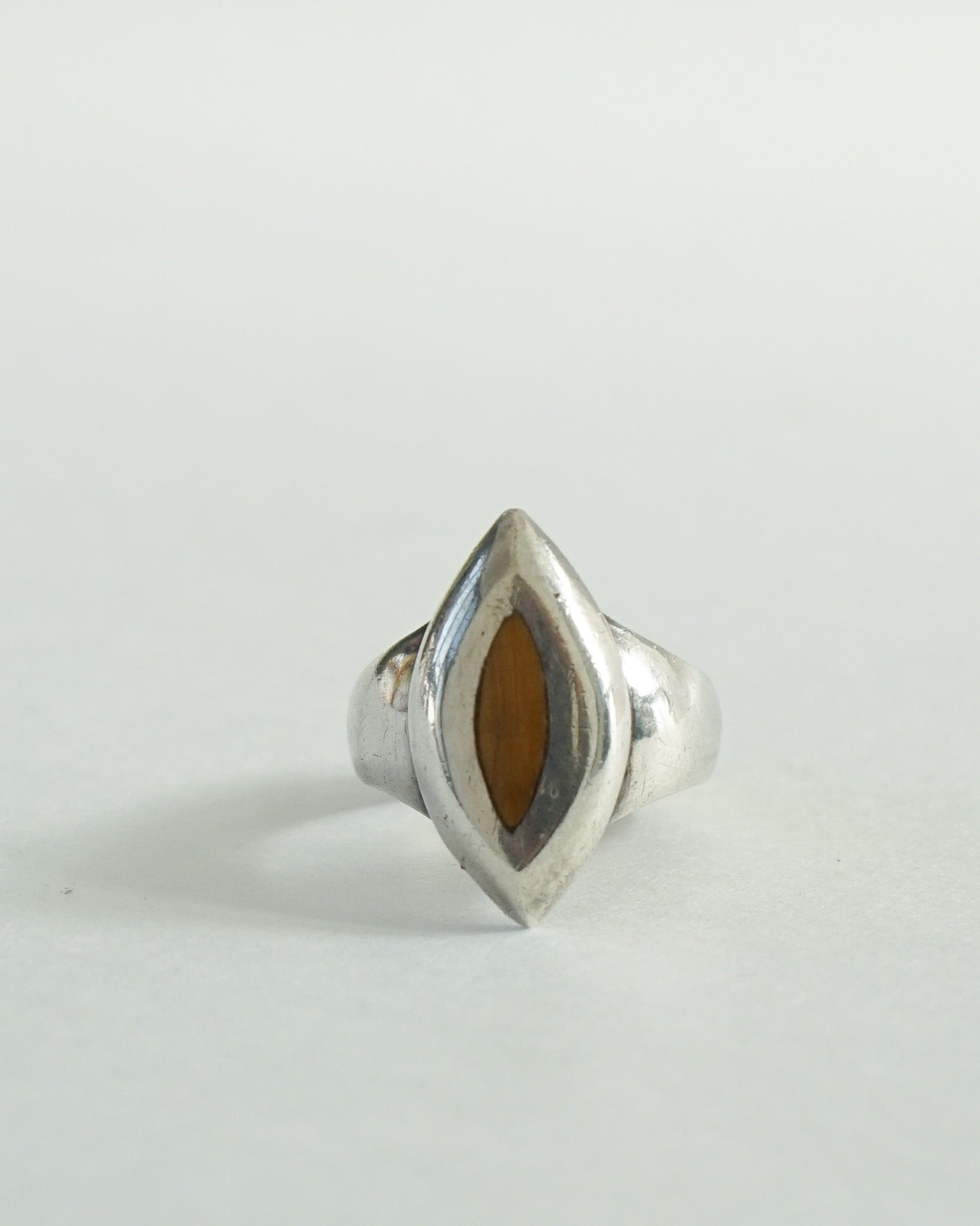 Silver Ring w/ Tiger Eye