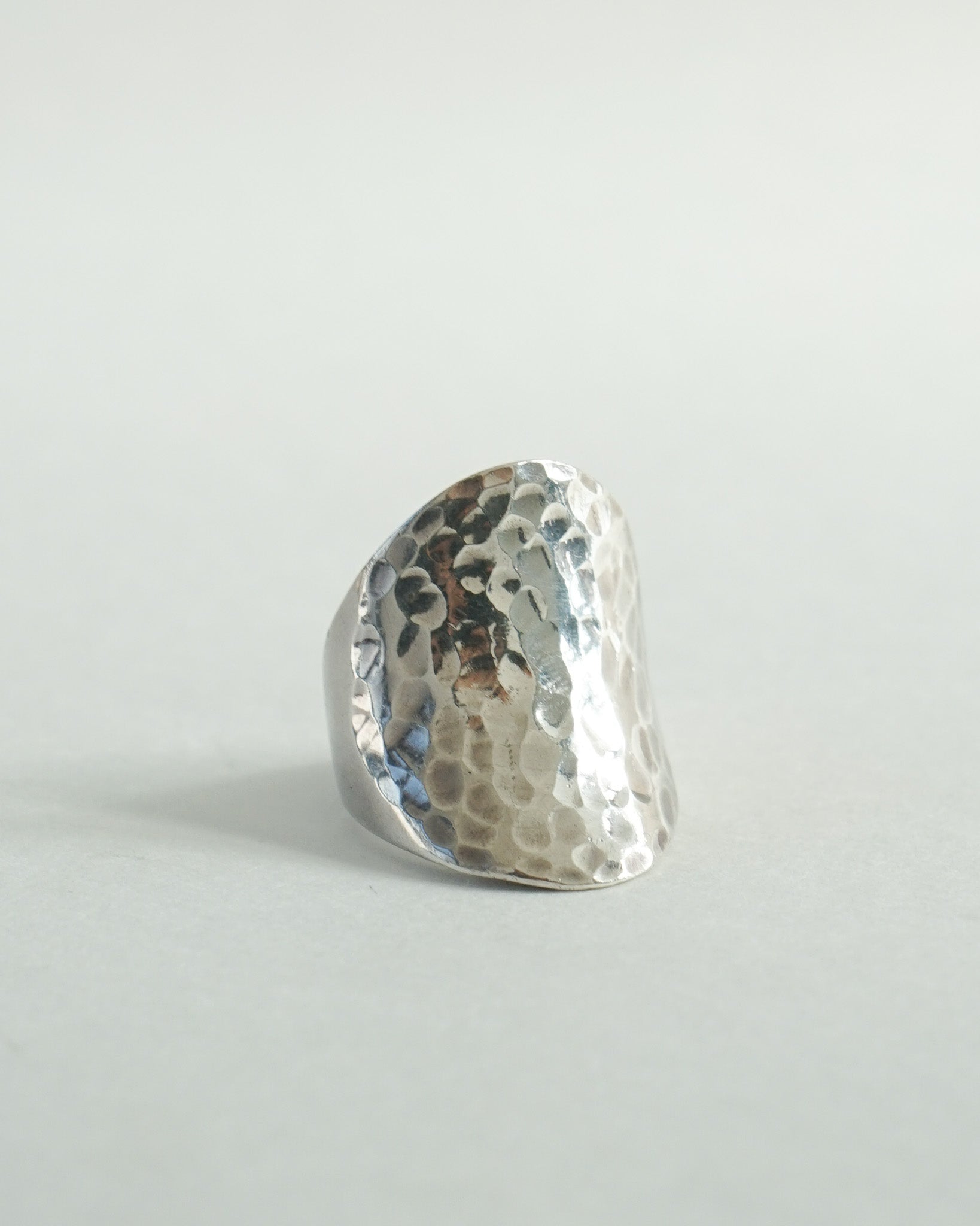Silver Hammered Ring