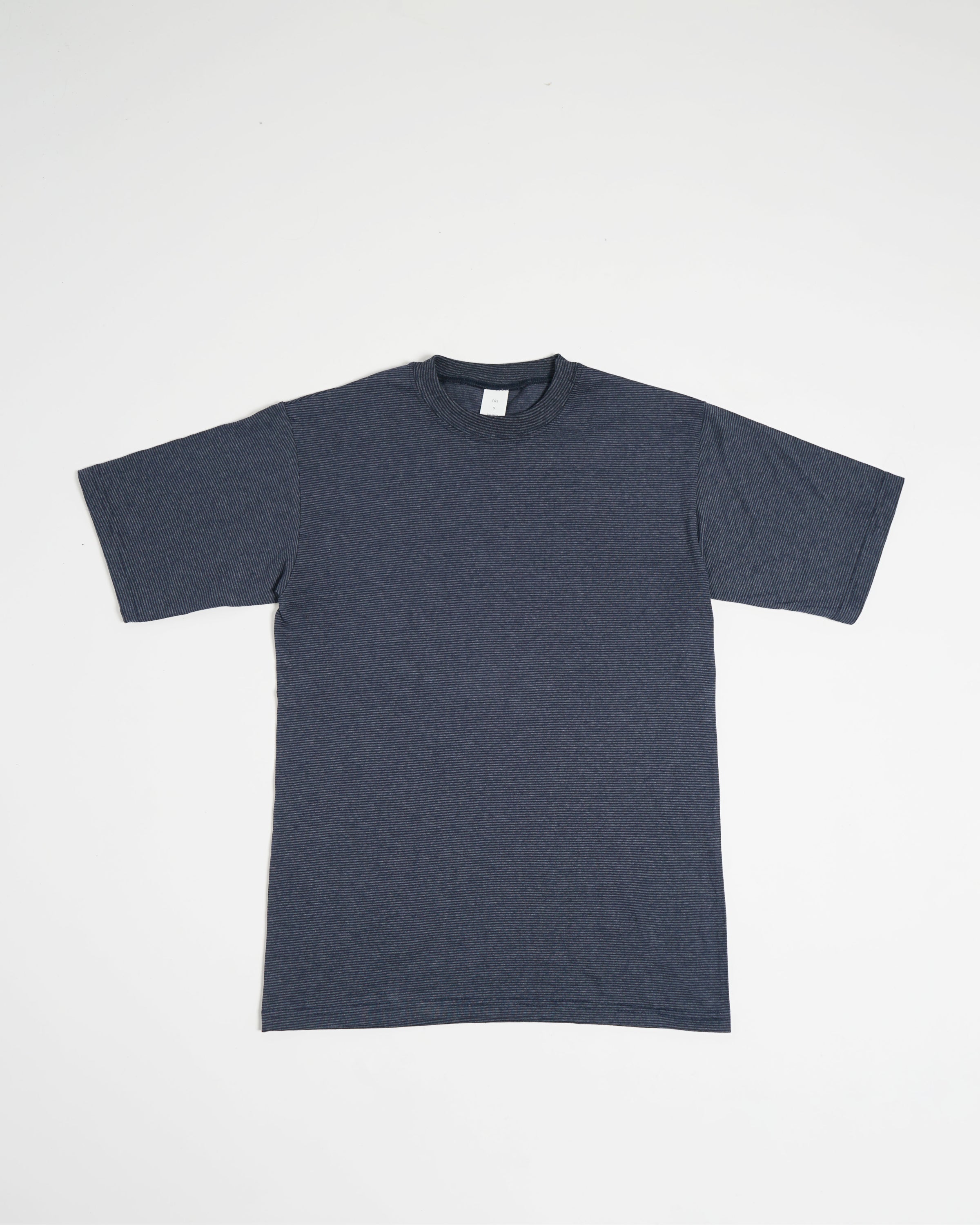 Micro Stripe T-shirt / Dark Blue