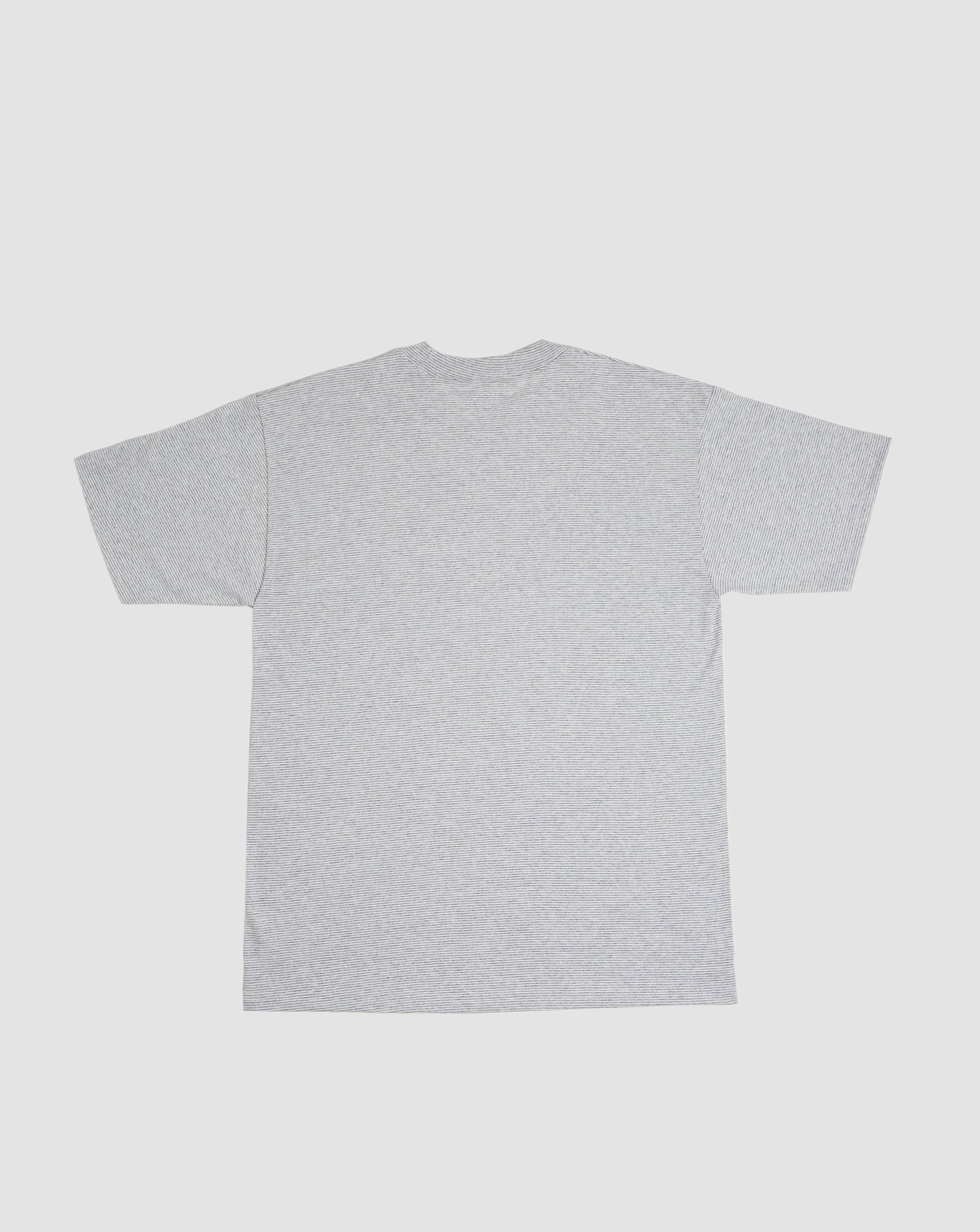 Micro Stripe T-shirt / Light Gray