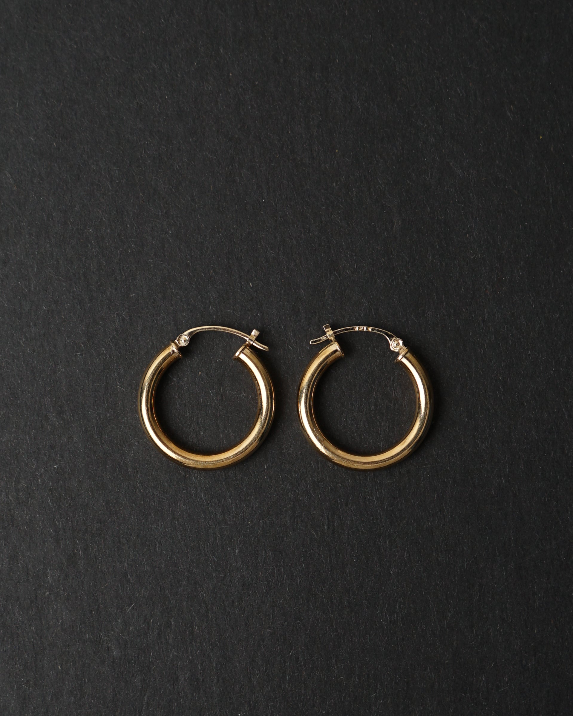 14k Gold Bold Hoop Earrings