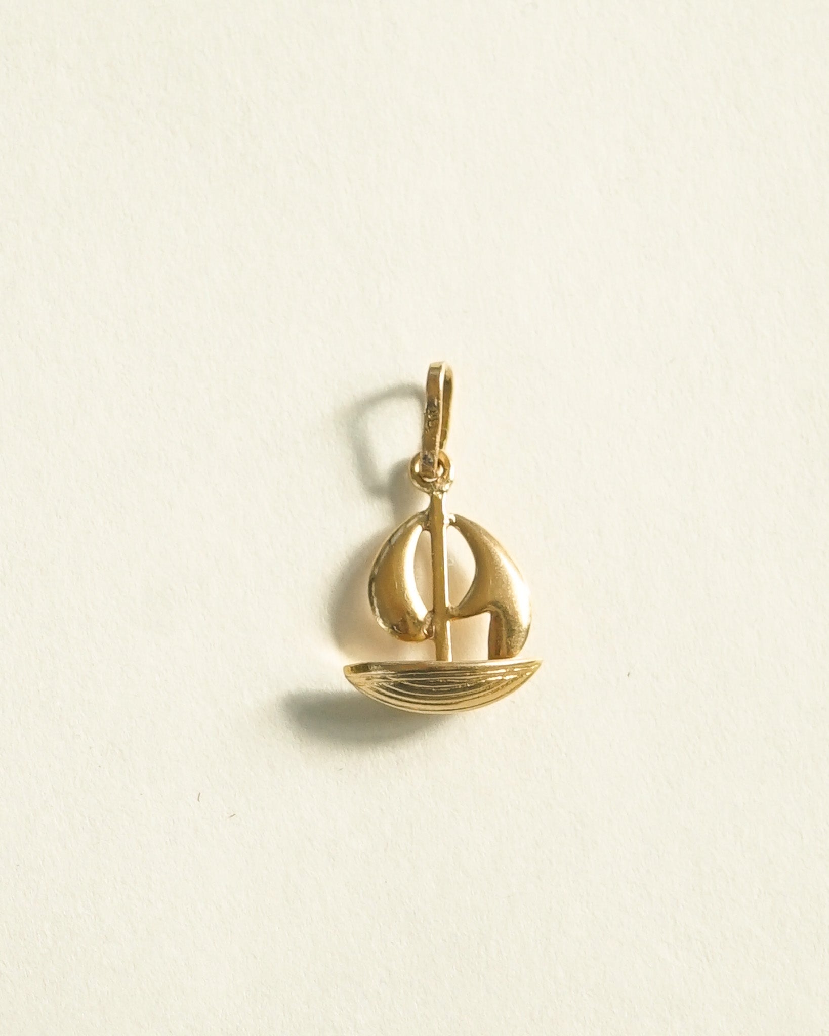 18k Gold Yacht Charm