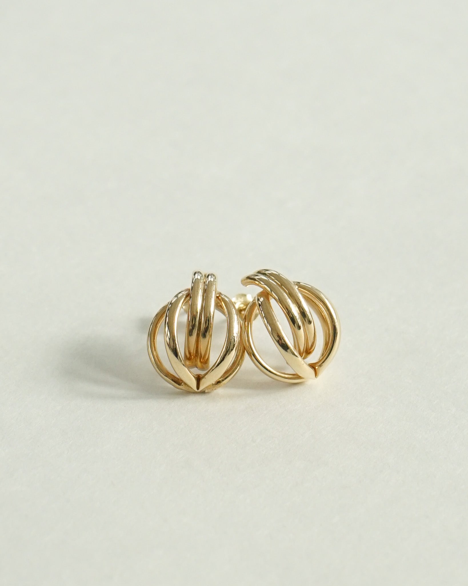 14k Gold Shell Earrings