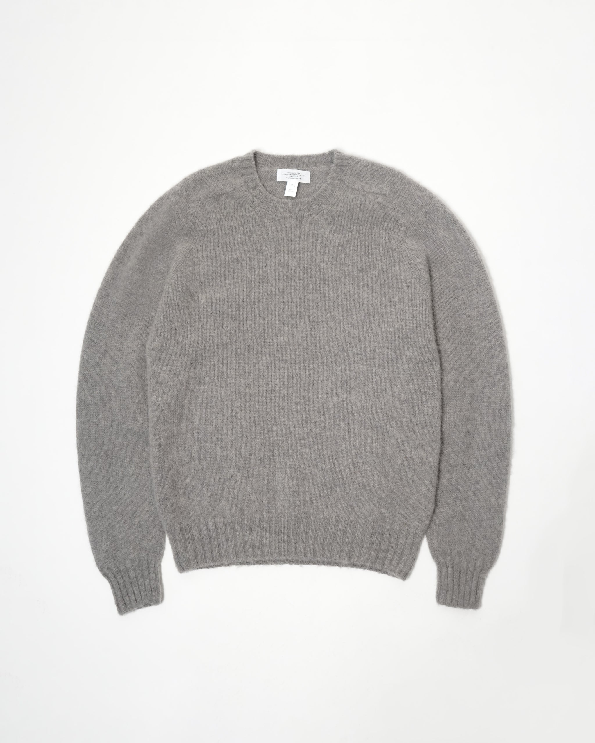 Brushed Shetland Sweater Crew Neck / Beige – Front General Store
