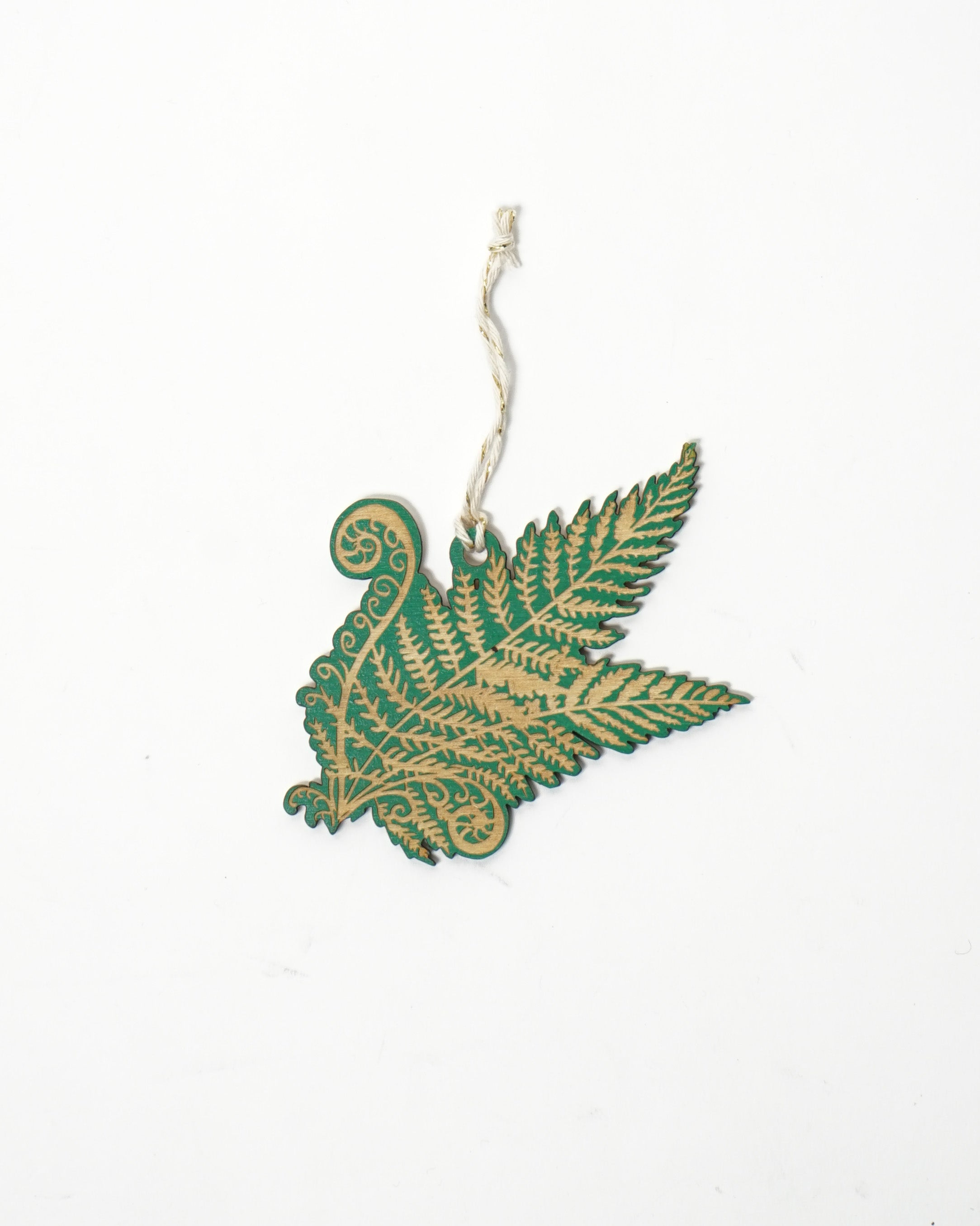 Wooden Fern Ornament