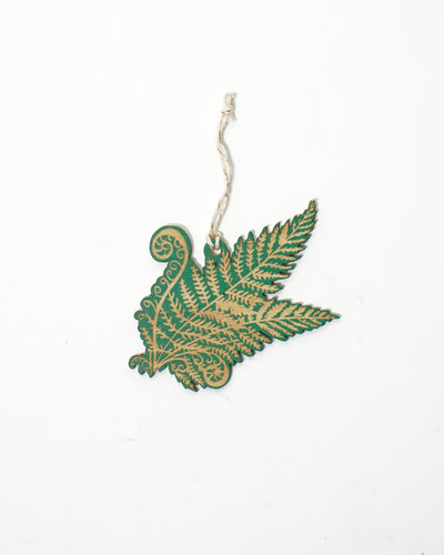 Wooden Fern Ornament