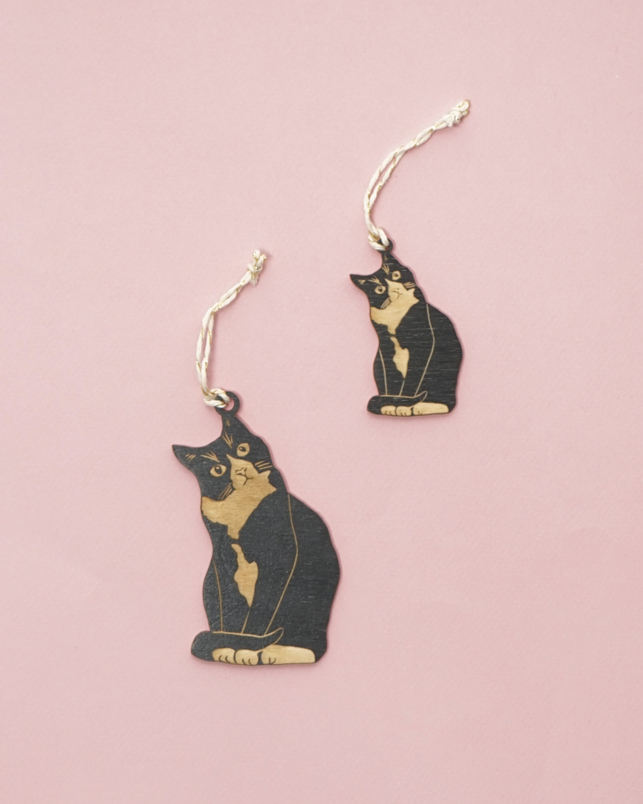 Black Tuxedo Cat Ornament