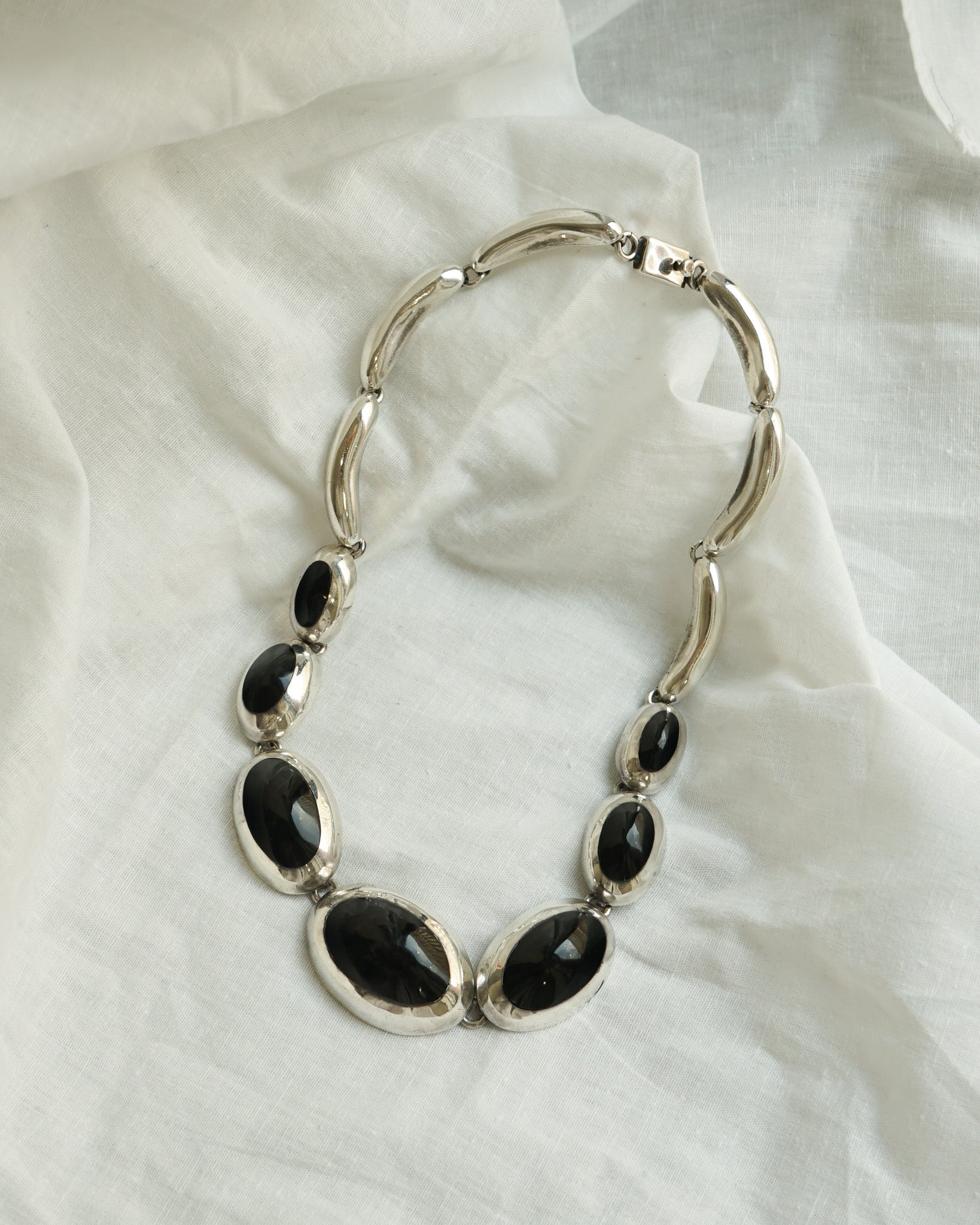 Silver x Onyx Necklace