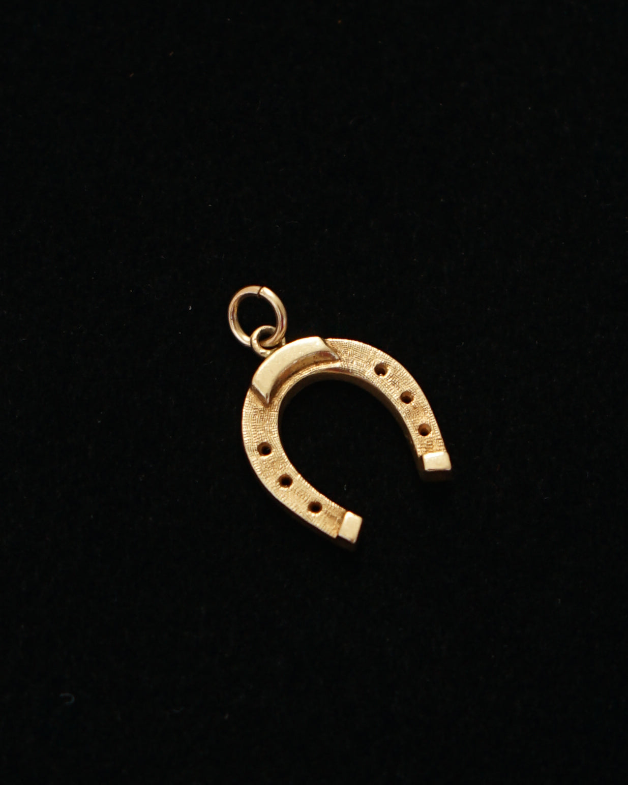 14k Gold Horseshoe Charm