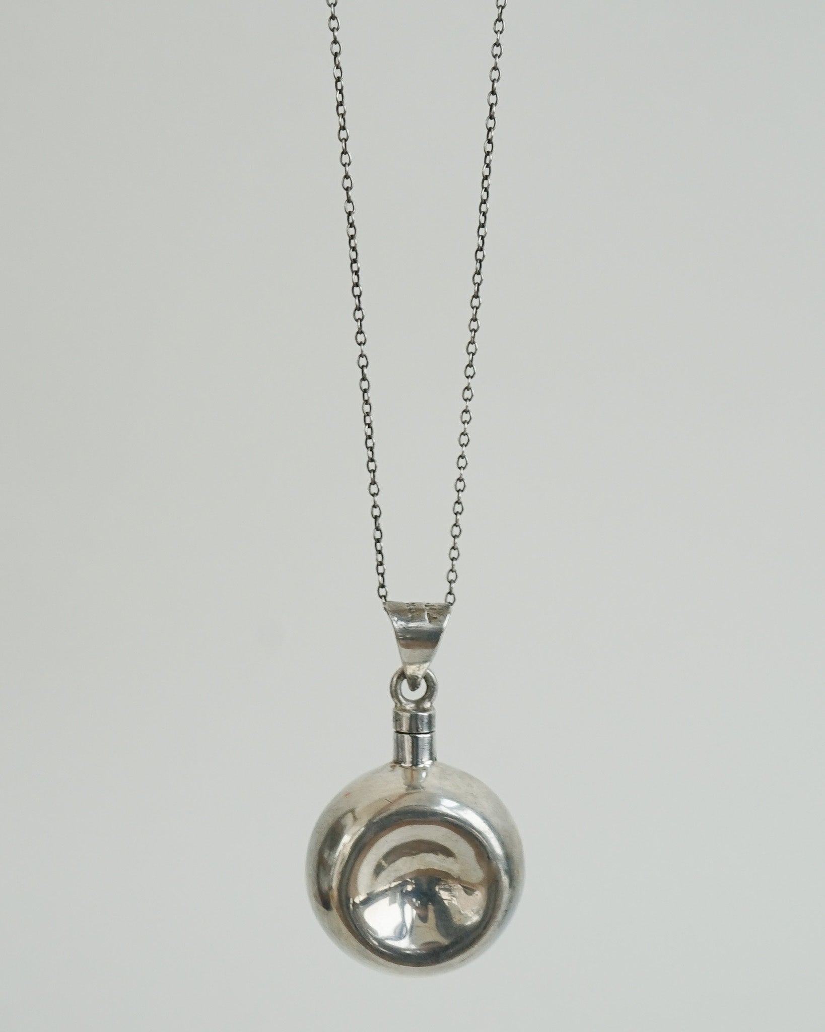 Silver Chain Necklace w/ Perfume Charm