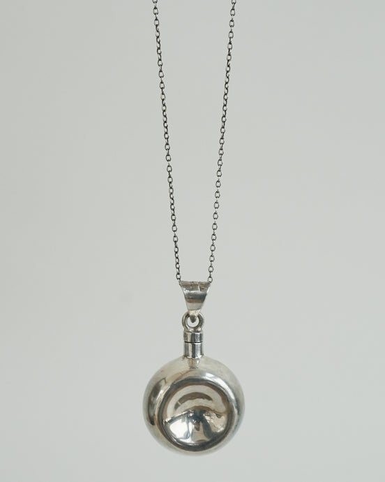 Silver Chain Necklace w/ Perfume Charm