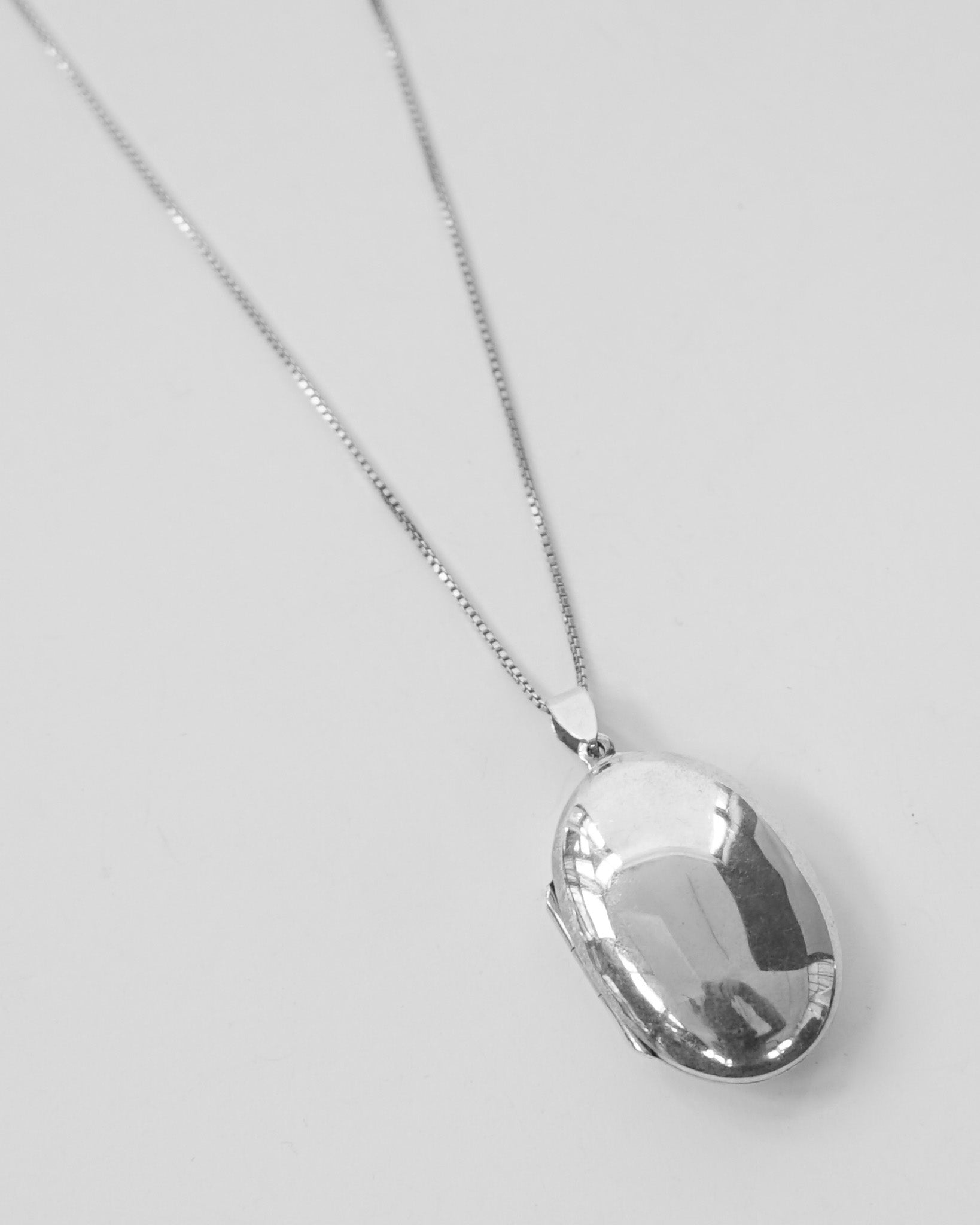 Silver Necklace w/ Locket Charm