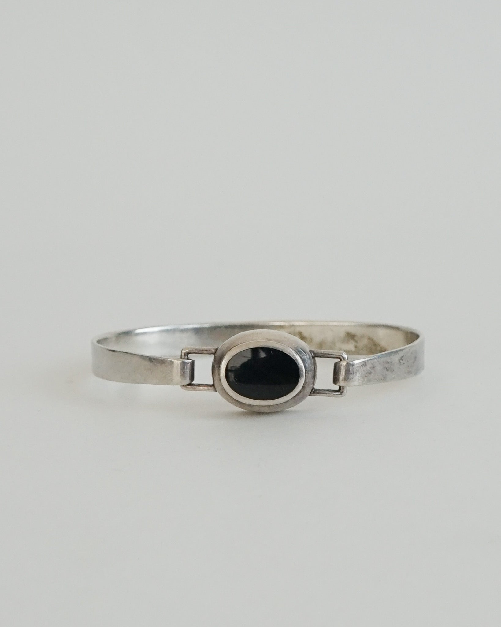 Silver Bracelet w/ Onyx