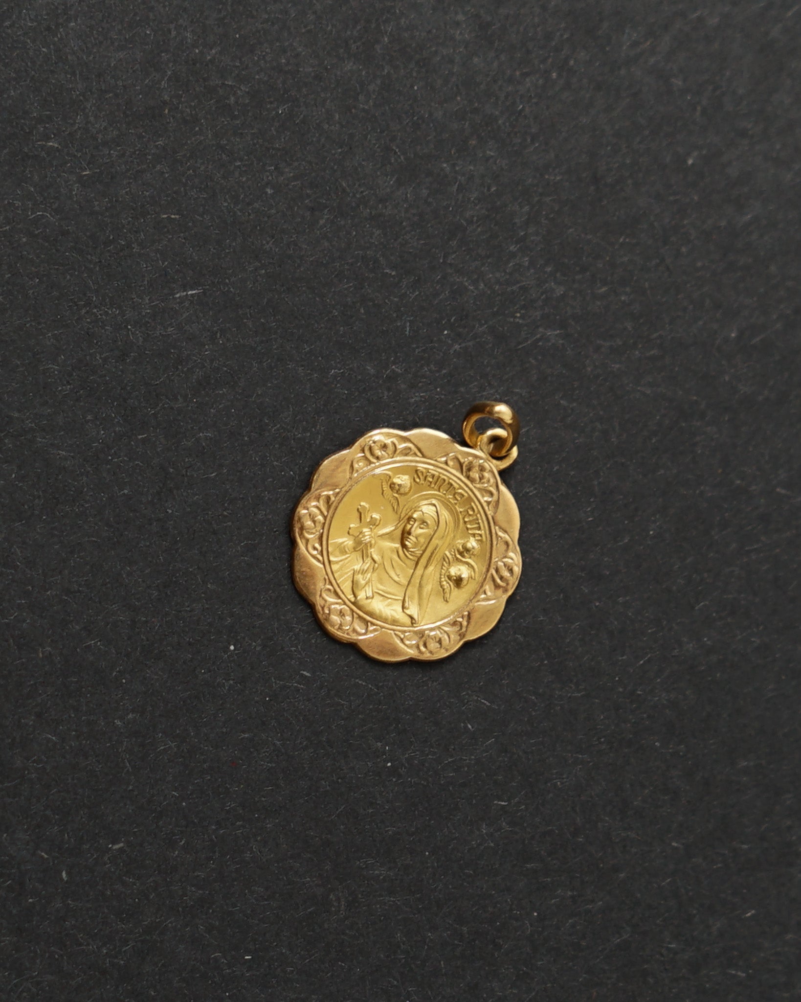 18K Religious Coin Charm