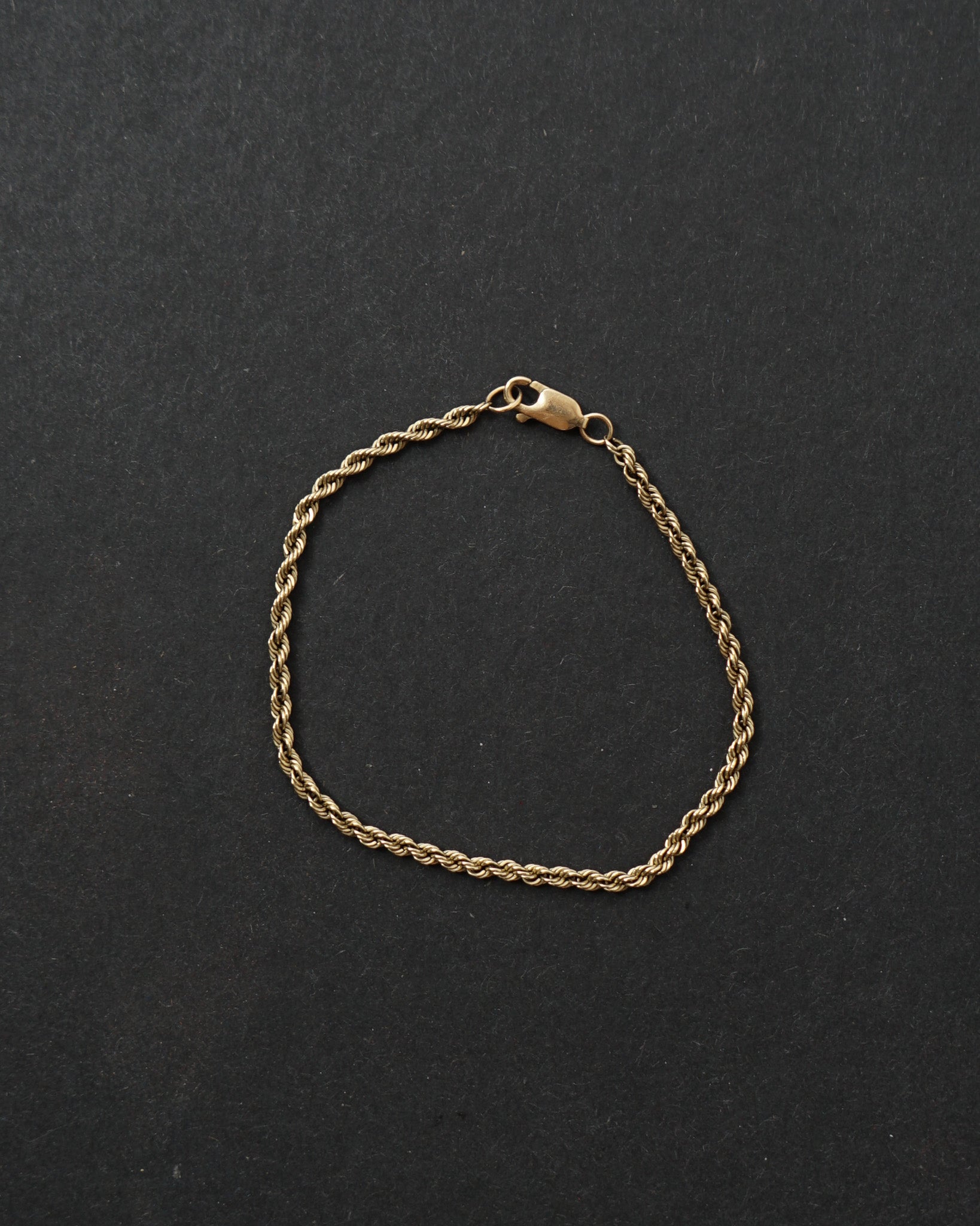 14k Gold Rope Chain Bracelet