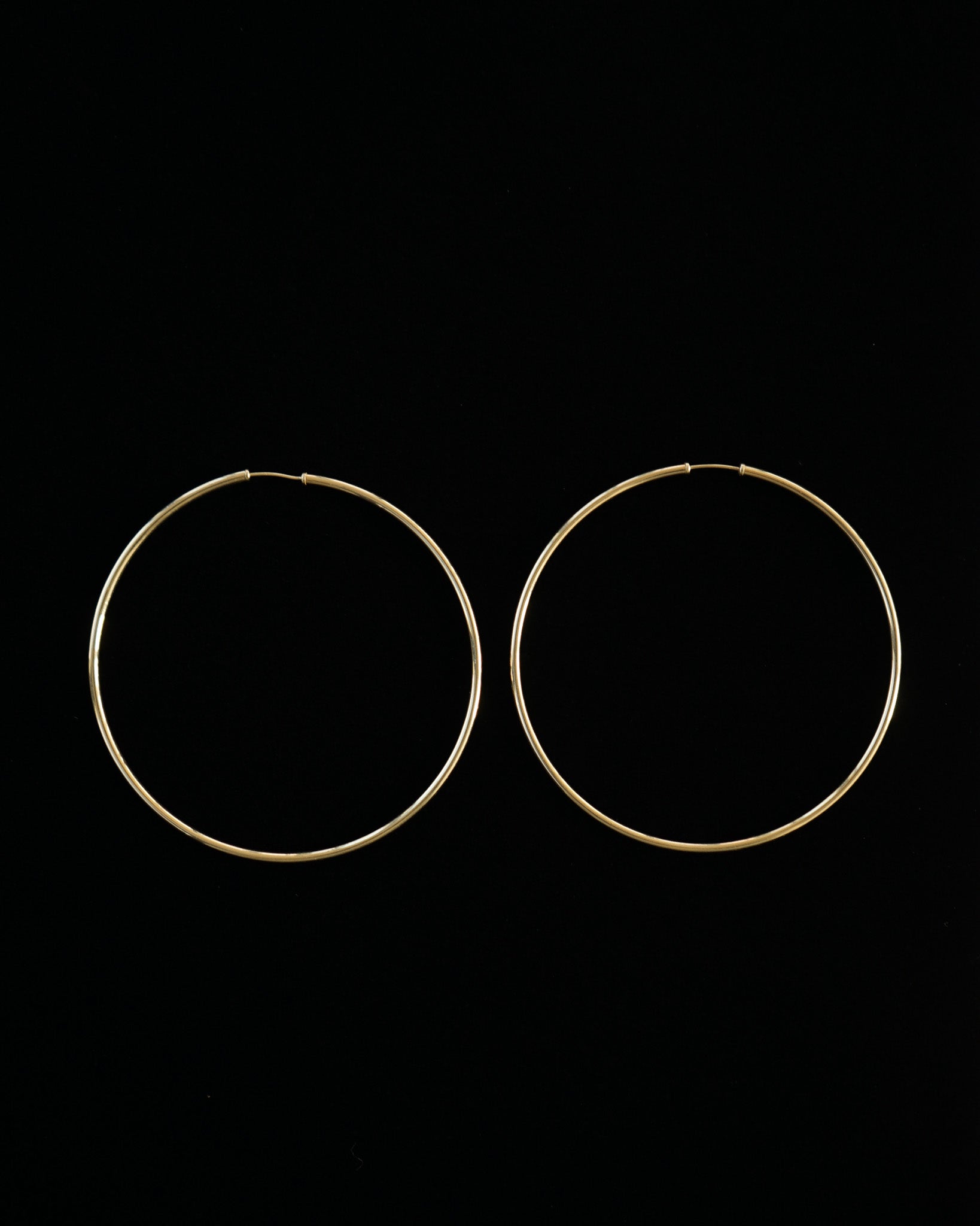 14k Gold Large Hoop Earrings