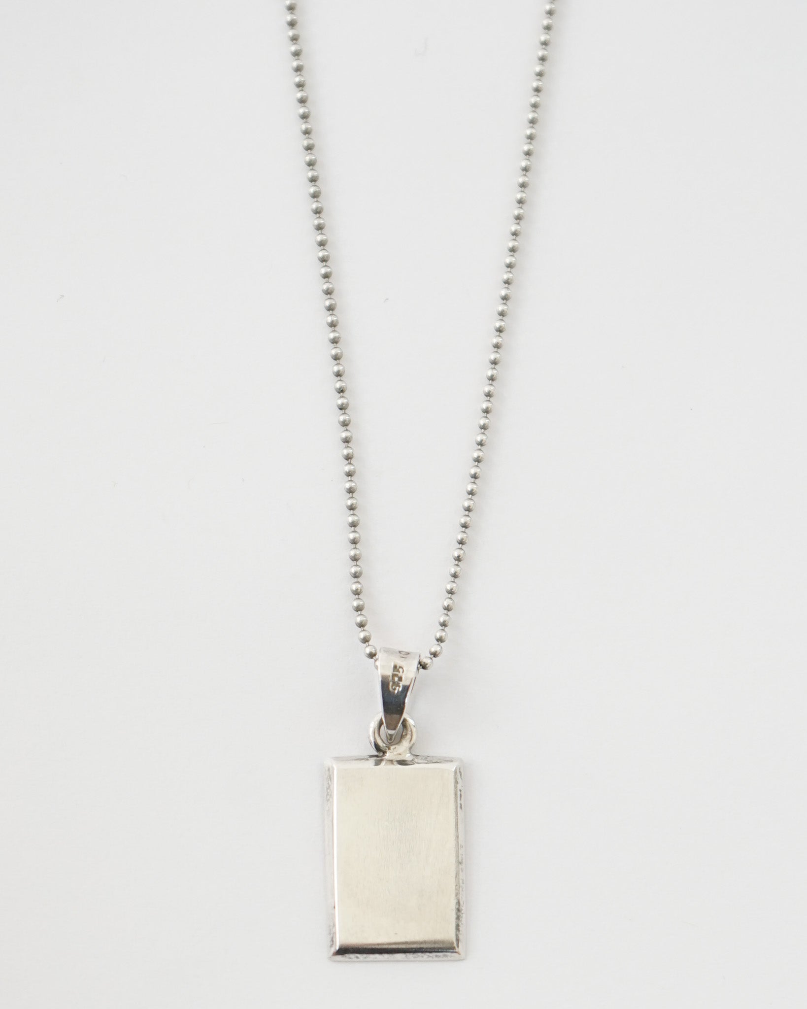 Silver Necklace w/ Tag Charm