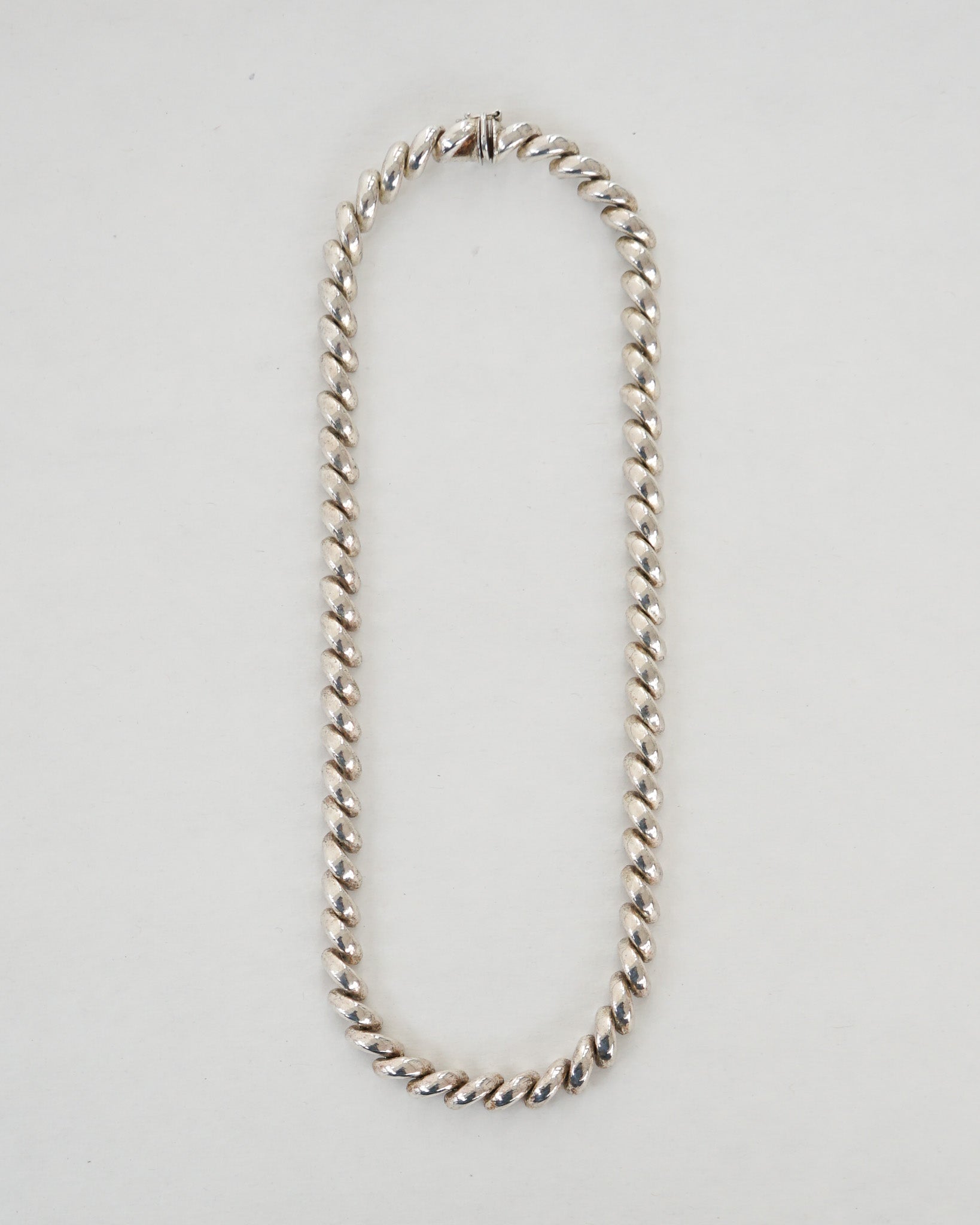 Silver Rope Chain Necklace