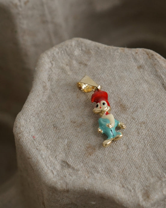 14k Gold Cartoon Character Charm