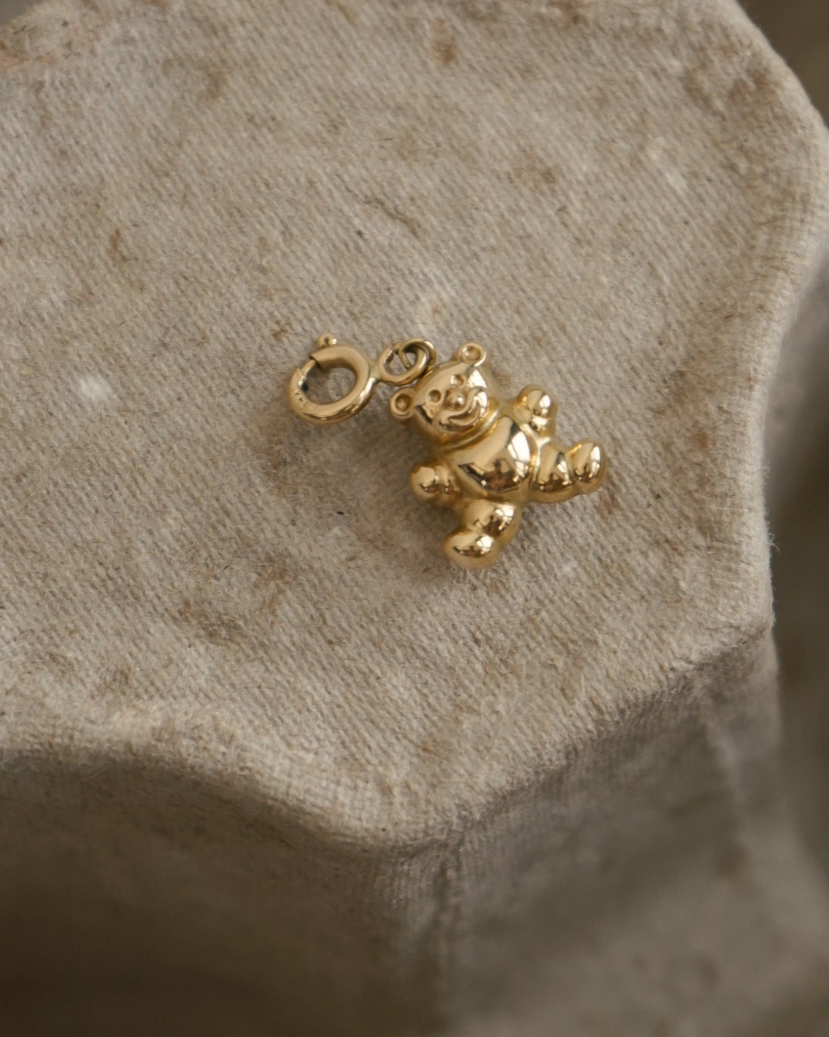 14k Gold Teddy Bear Charm