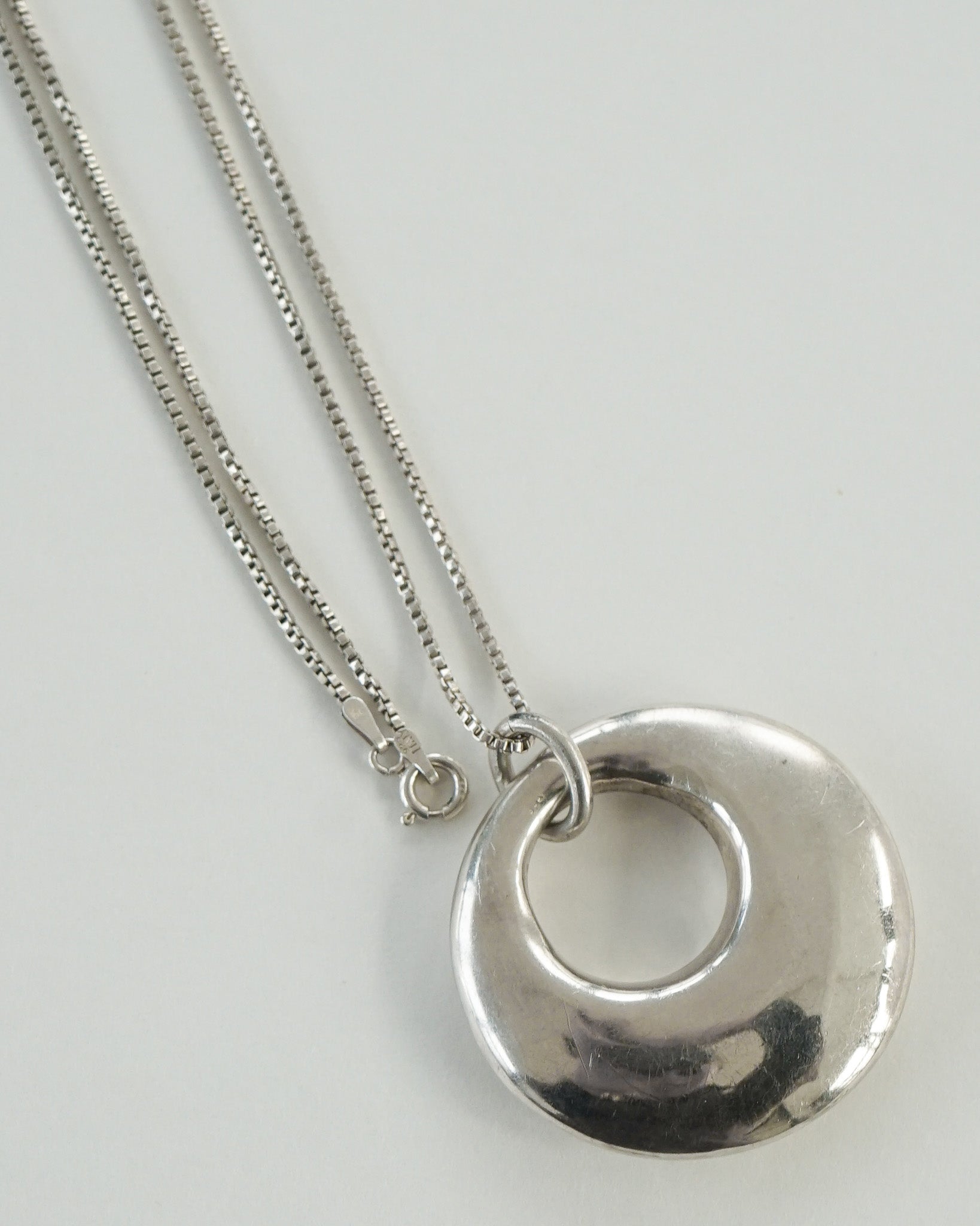 silver necklace