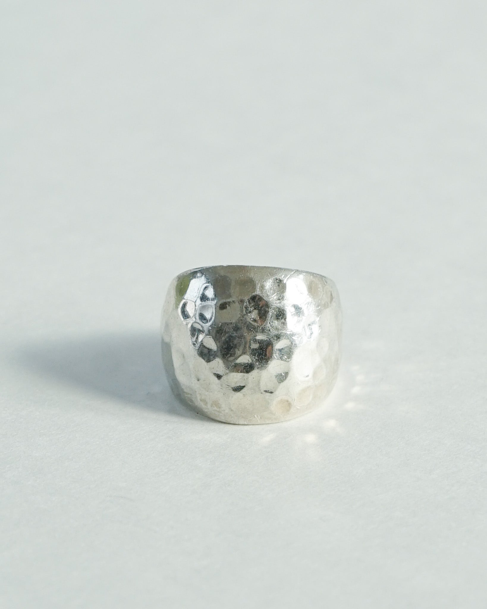 Silver Hammered Ring