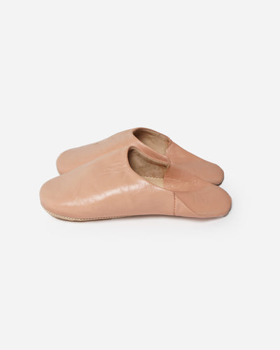 Moroccan Babouche Basic Slippers / Ballet Pink