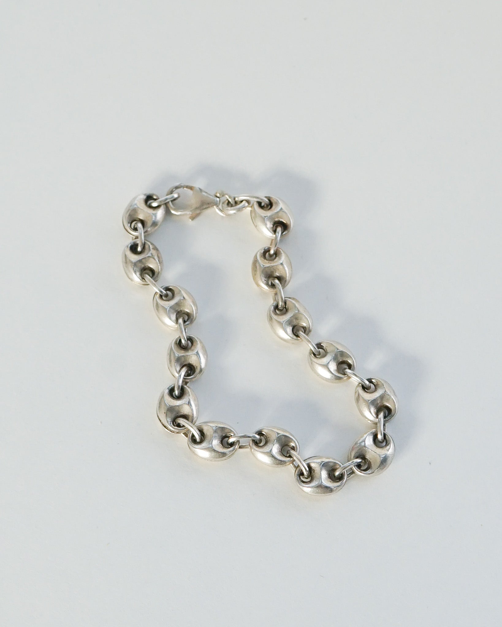 Silver Anchor Chain Bracelet